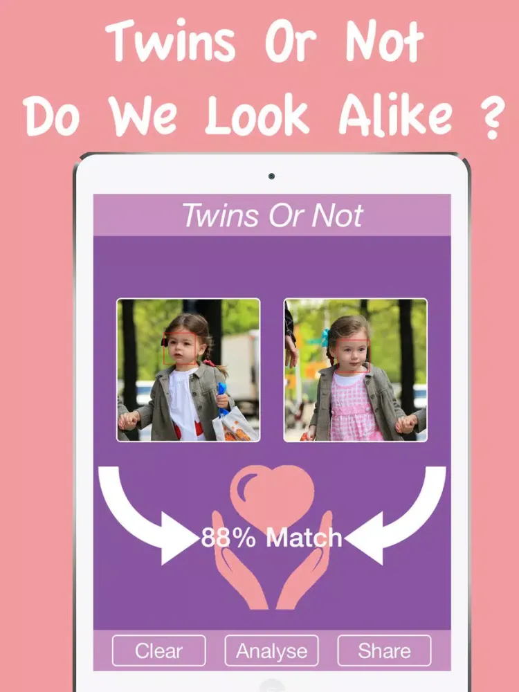 Zrzuty ekranu TwinsOrNot Free App - Do You Colorfy Challenged Photo Look Alike iPad 