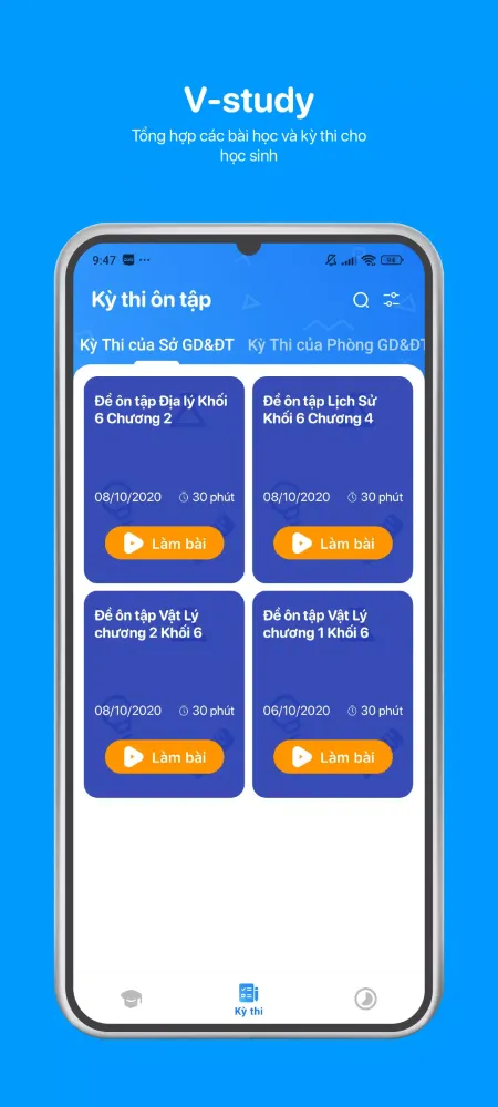 Tangkapan skrin eNetViet Học sinh