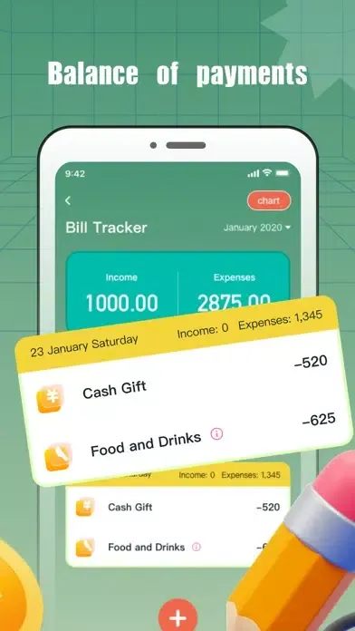 Скриншоты Bills Organizer-Budget Tracker