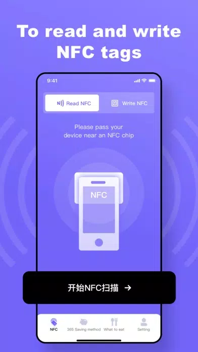 Captures d'écran de NFC X, Reader&Write