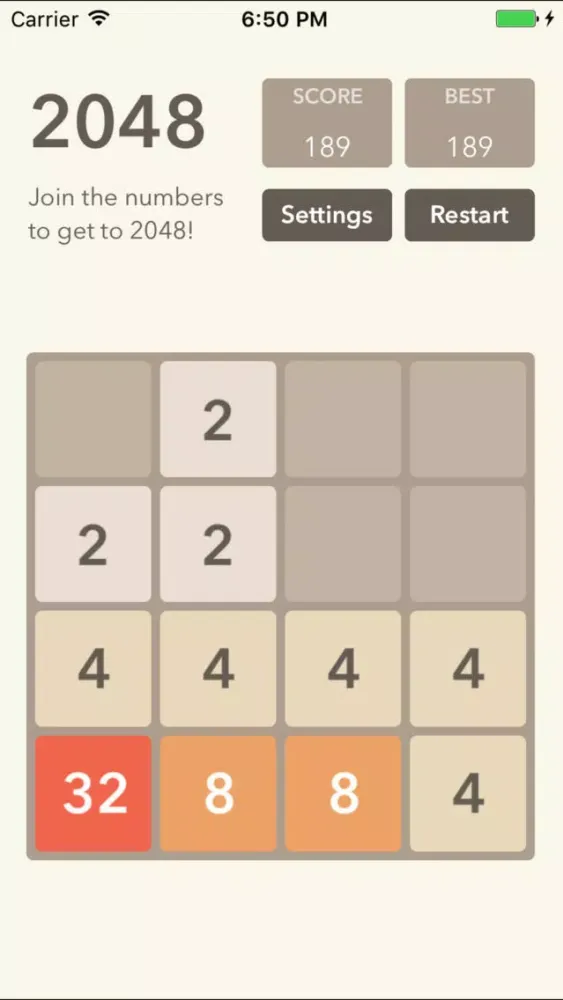 2048 - Pro version, Fibonacci type Game スクリーンショット