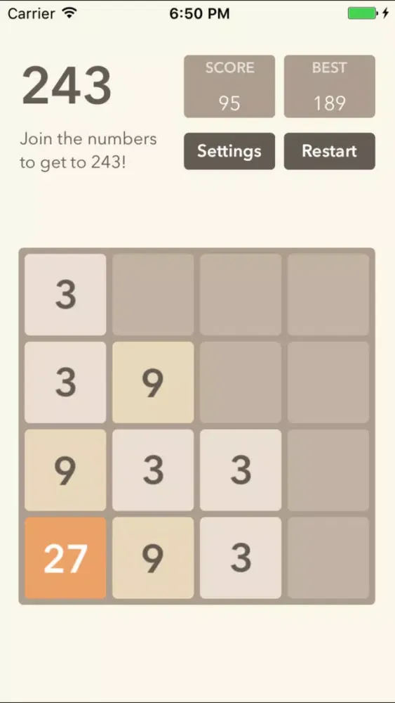 2048 - Pro version, Fibonacci type Game スクリーンショット
