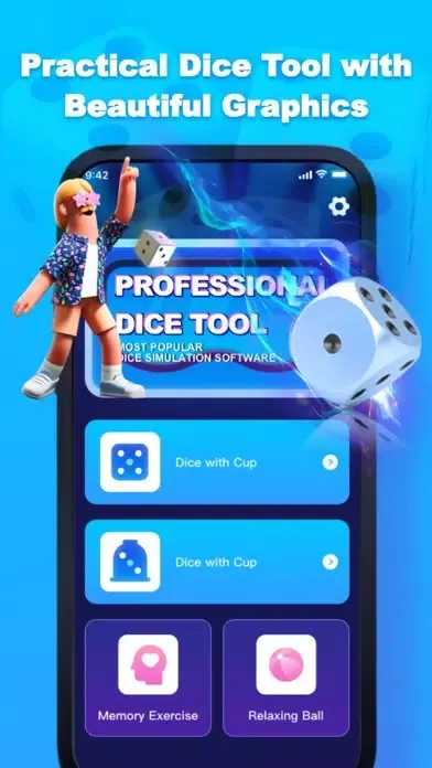 Captures d'écran de Dice Roller - Phone Dice Game