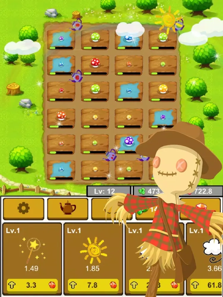Capturas de pantalla de Mushroom Farm iPad 