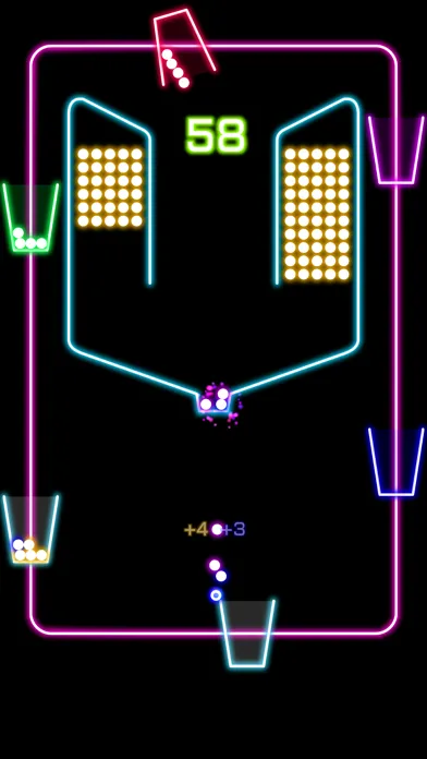 Rock Balls pour down into glowing cups with rock rhythm Screenshots
