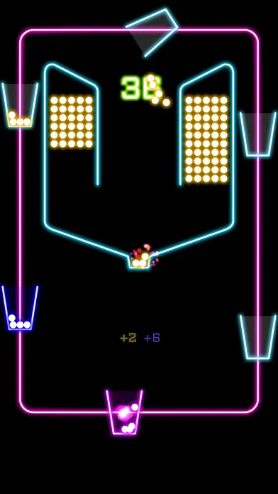Rock Balls pour down into glowing cups with rock rhythm Screenshots