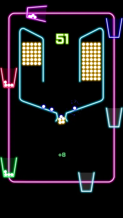 Rock Balls pour down into glowing cups with rock rhythm Screenshots
