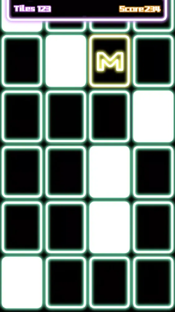 Capturas de pantalla de Rock Hero Run! Escape in glowing way and smash the tiles