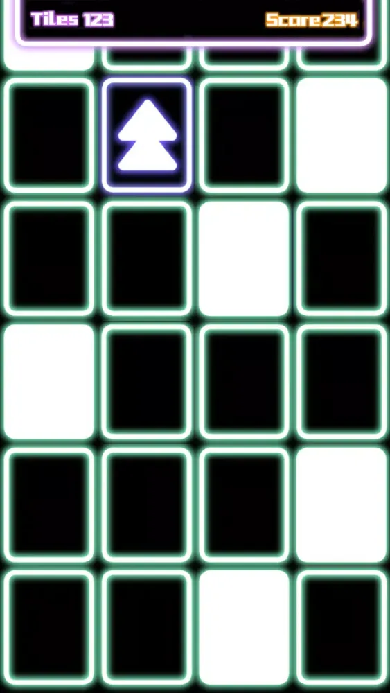 Capturas de pantalla de Rock Hero Run! Escape in glowing way and smash the tiles