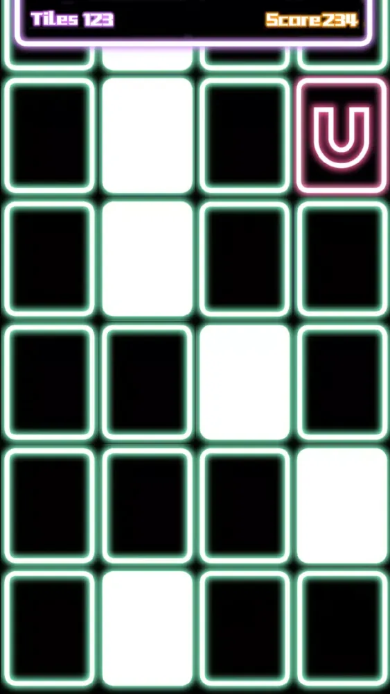 Capturas de pantalla de Rock Hero Run! Escape in glowing way and smash the tiles