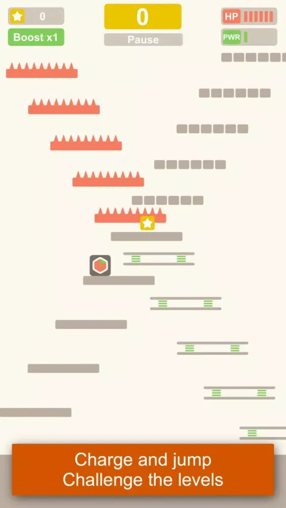 Little Bouncing Box jumps up a 2048 minimalistic adventure world Screenshots