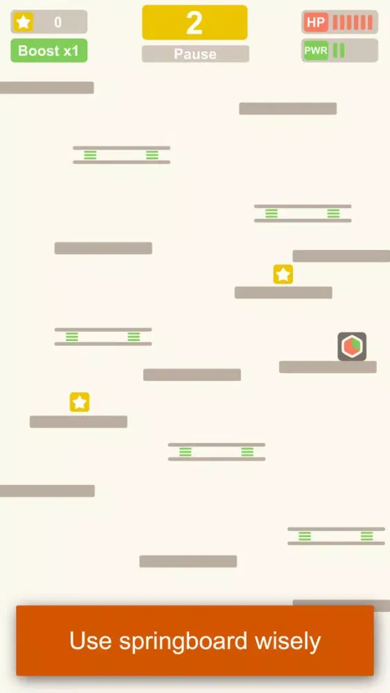 Little Bouncing Box jumps up a 2048 minimalistic adventure world Screenshots