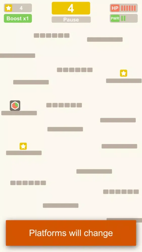 Little Bouncing Box jumps up a 2048 minimalistic adventure world Screenshots
