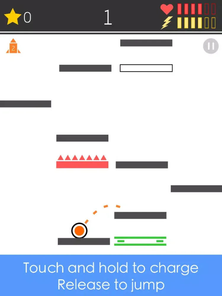 صور Amazing Bouncy Ball Jump on black and white challenging ninja platforms iPad 