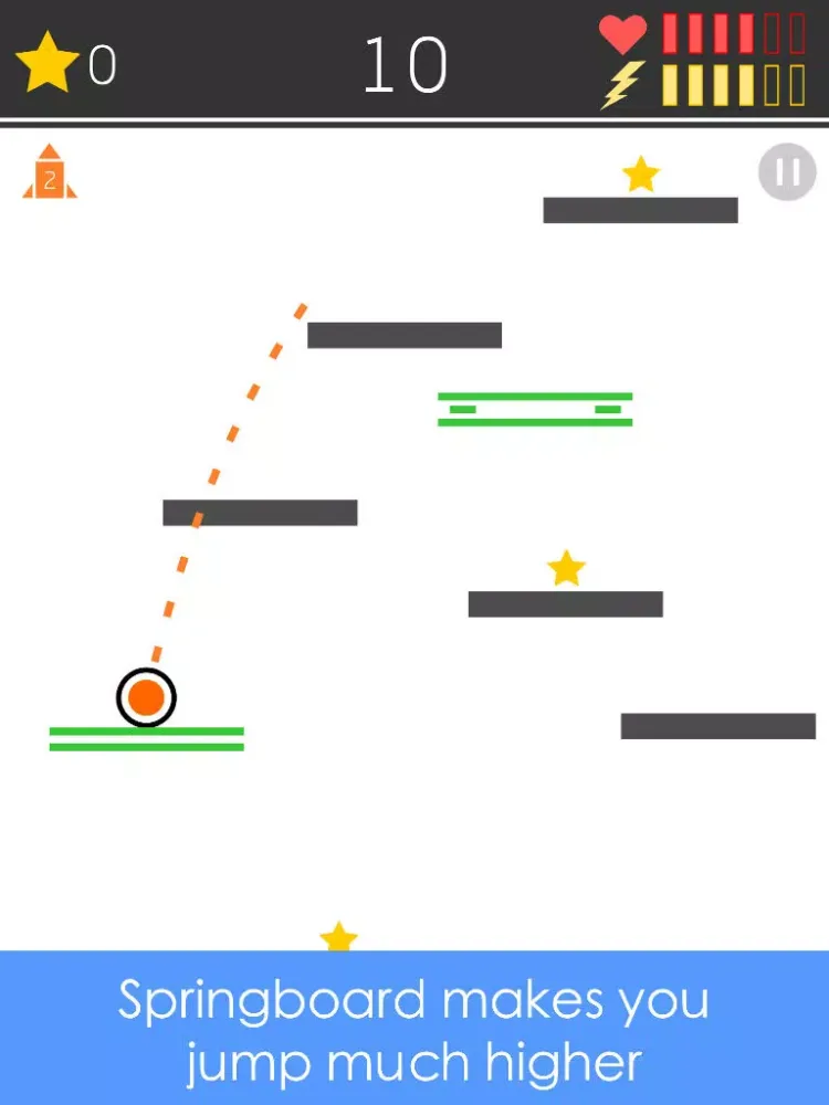 صور Amazing Bouncy Ball Jump on black and white challenging ninja platforms iPad 