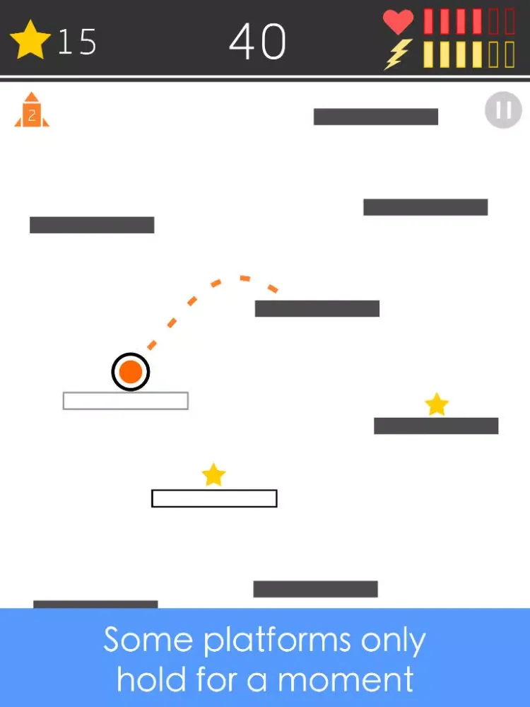 صور Amazing Bouncy Ball Jump on black and white challenging ninja platforms iPad 