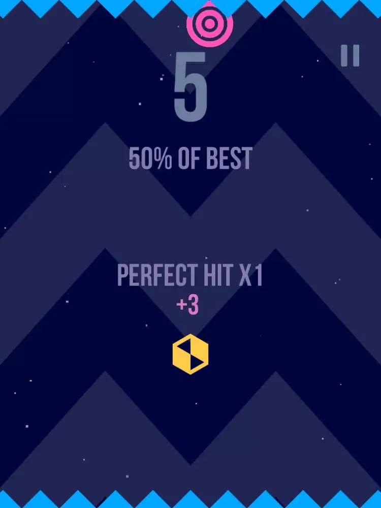 Geometry Clash aim the moving target and fire with one tap iPad  سکرین شاٹس