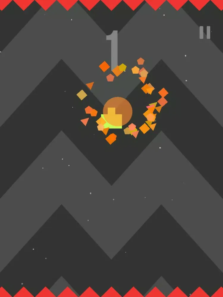Geometry Clash aim the moving target and fire with one tap iPad  سکرین شاٹس