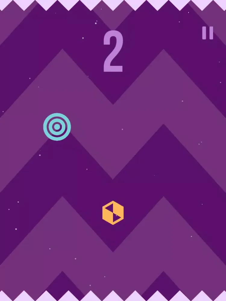 Geometry Clash aim the moving target and fire with one tap iPad  سکرین شاٹس