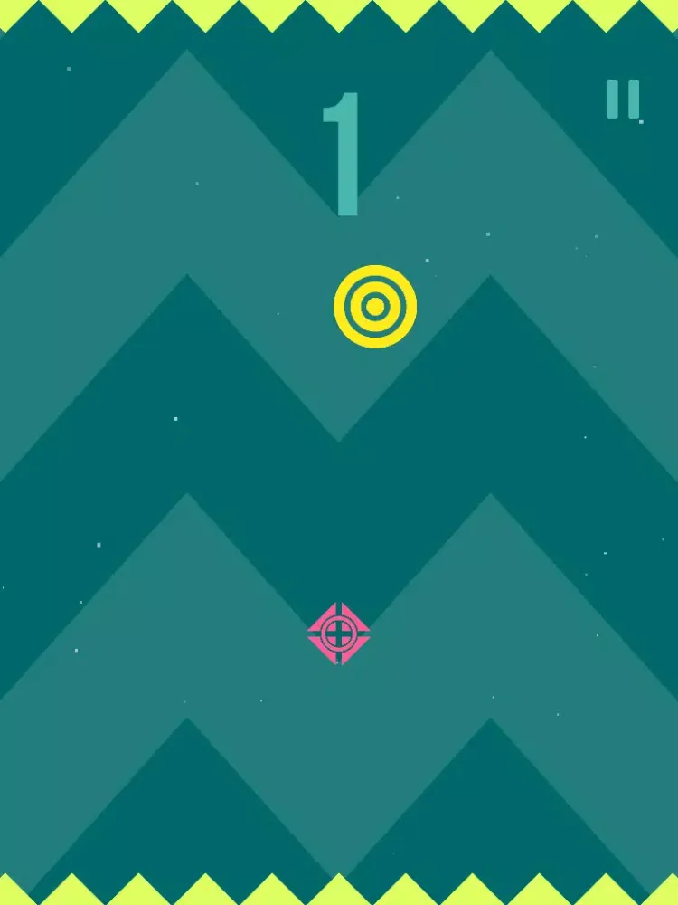 Geometry Clash aim the moving target and fire with one tap iPad  سکرین شاٹس