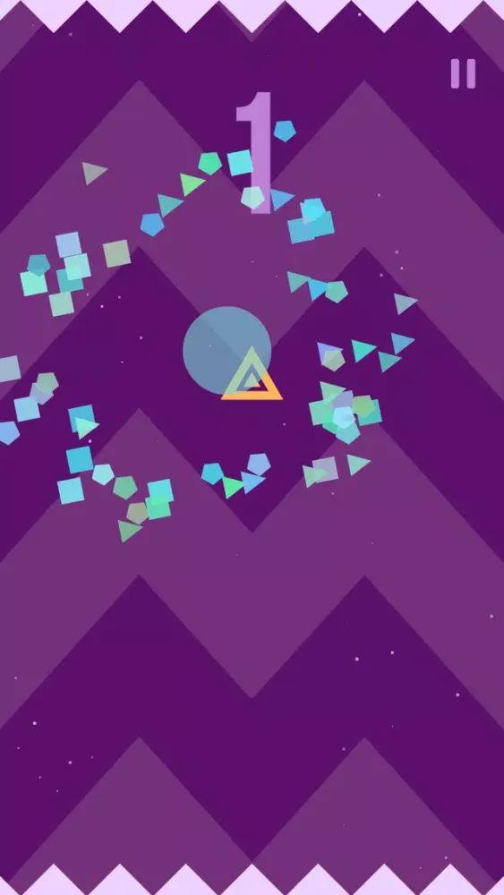Geometry Clash aim the moving target and fire with one tap سکرین شاٹس