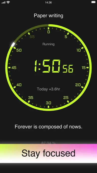 Capturas de tela do 10K Timer - Focus Time Tracker