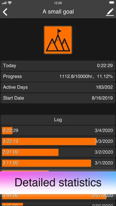 Capturas de tela do 10K Timer - Focus Time Tracker