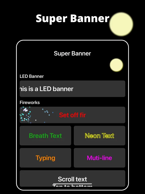 LED Banner - Super Banner iPad  Screenshots