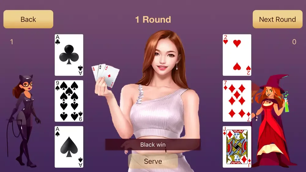 Ảnh chụp màn hình của Black Red Card War
