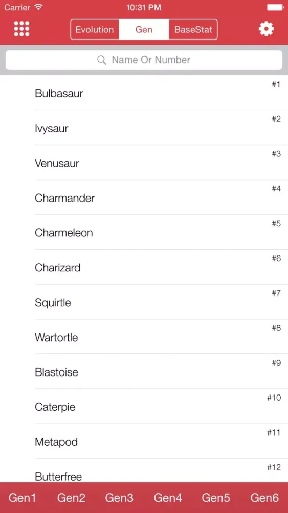 PokéCalc for Pokémon Screenshots