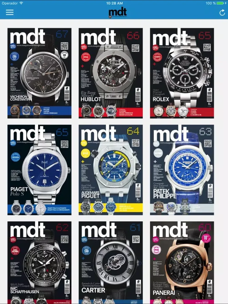 Capturas de tela do MDT (Máquinas del Tiempo) iPad 