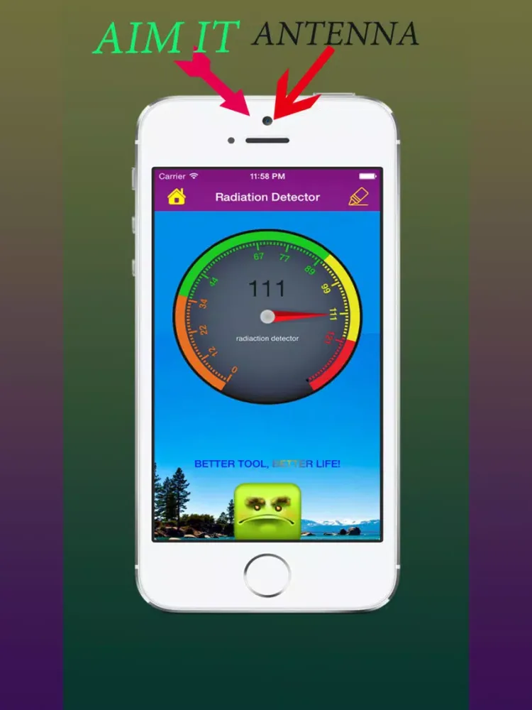 electromagnetic radiation detector iPad  Screenshots