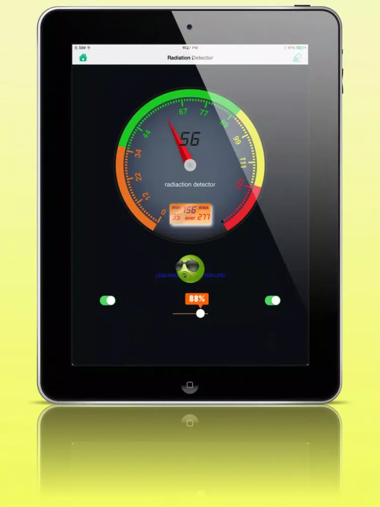 electromagnetic radiation detector iPad  Screenshots