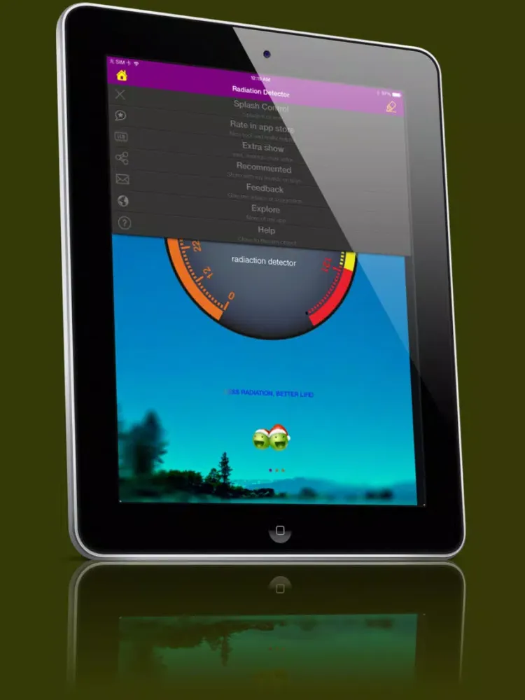 electromagnetic radiation detector iPad  Screenshots