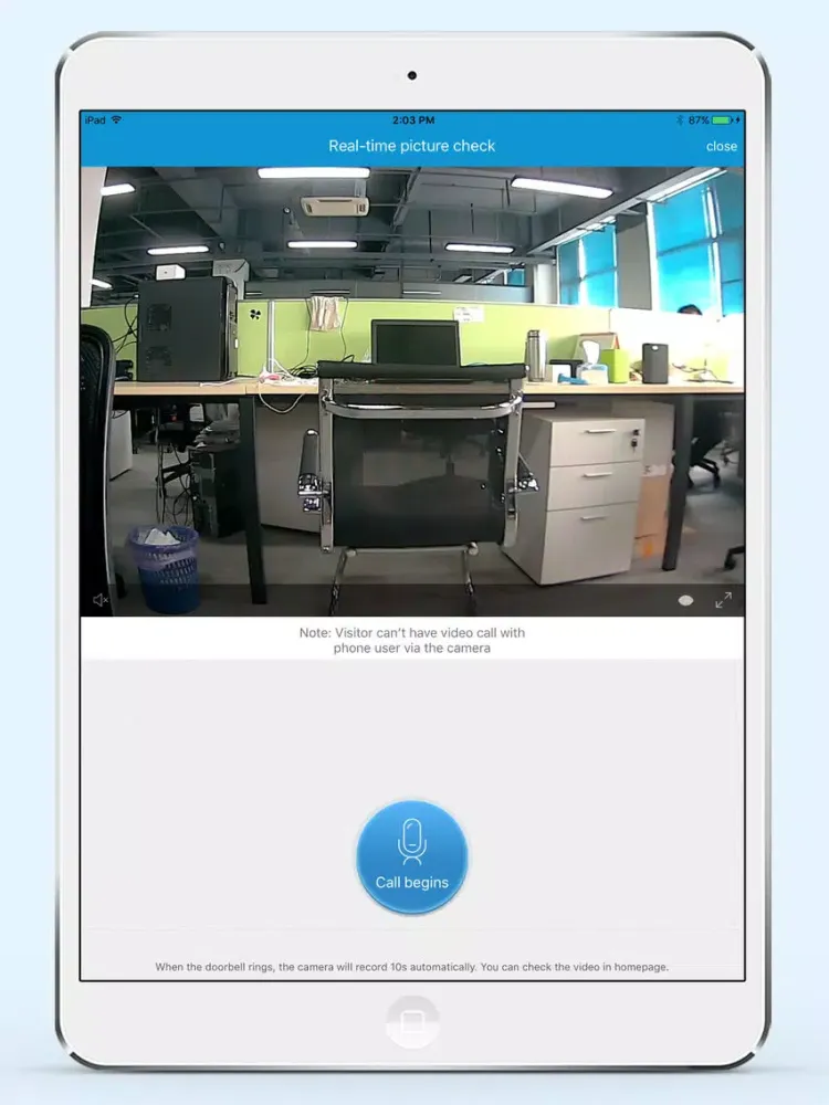 Smart Video Doorbell iPad  Screenshots