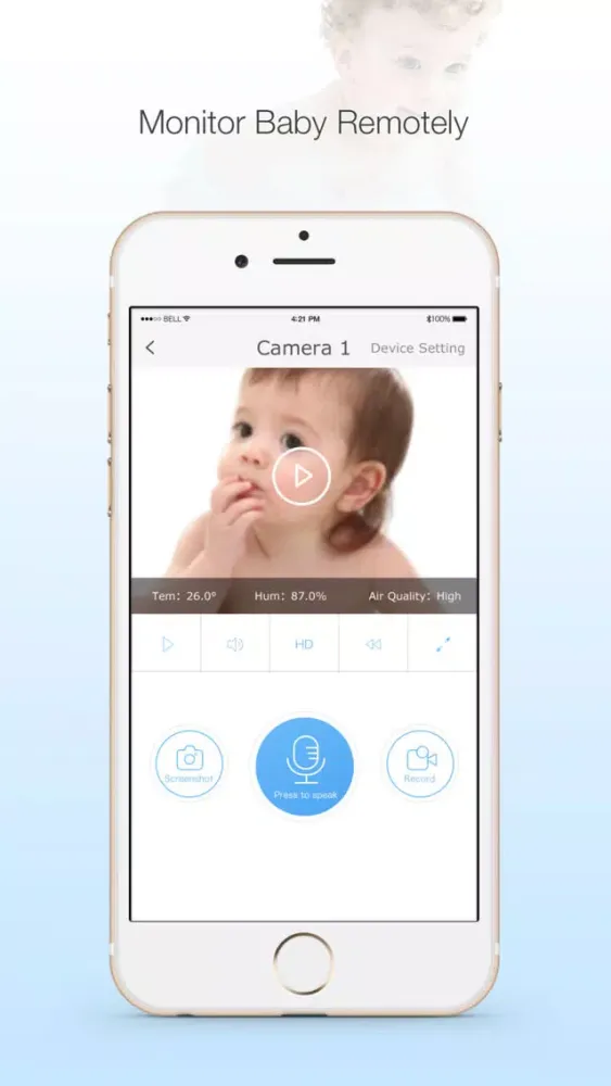 ภาพหน้าจอของ QBaby - Baby Camera