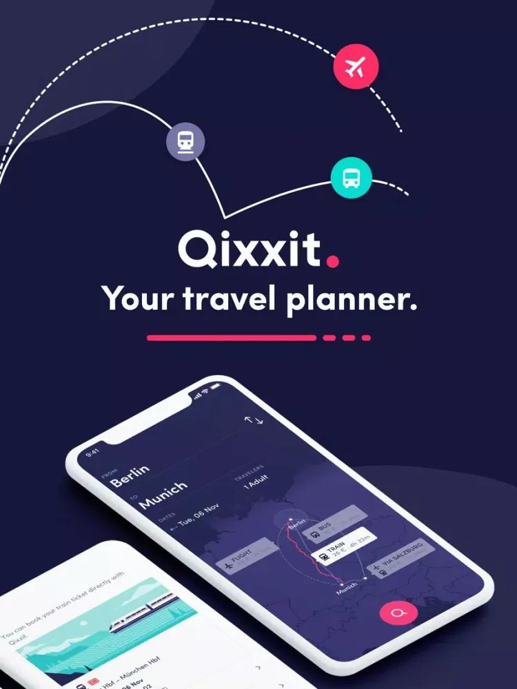 Qixxit - Train Bus Flight iPad  スクリーンショット