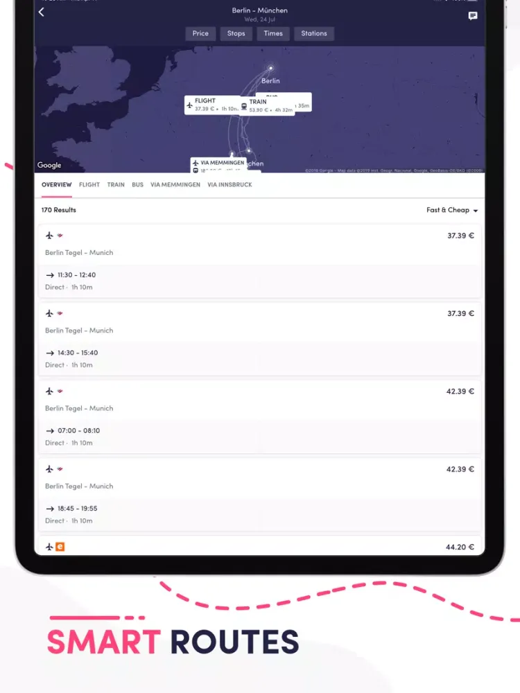 Qixxit - Train Bus Flight iPad  スクリーンショット
