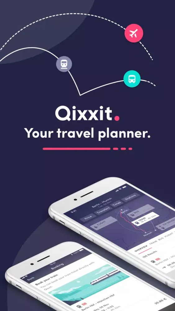 Qixxit - Train Bus Flight スクリーンショット