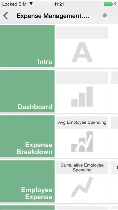 Captures d'écran de QlikView mobile