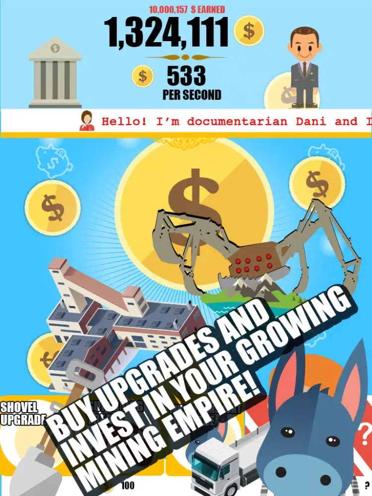 Coin Miner: Clicker Empire iPad 应用截图