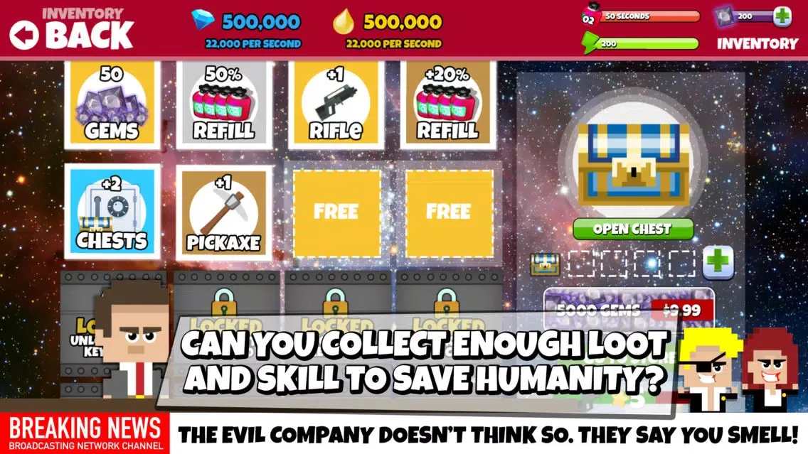 Скриншоты Clicker Force: Space Miners