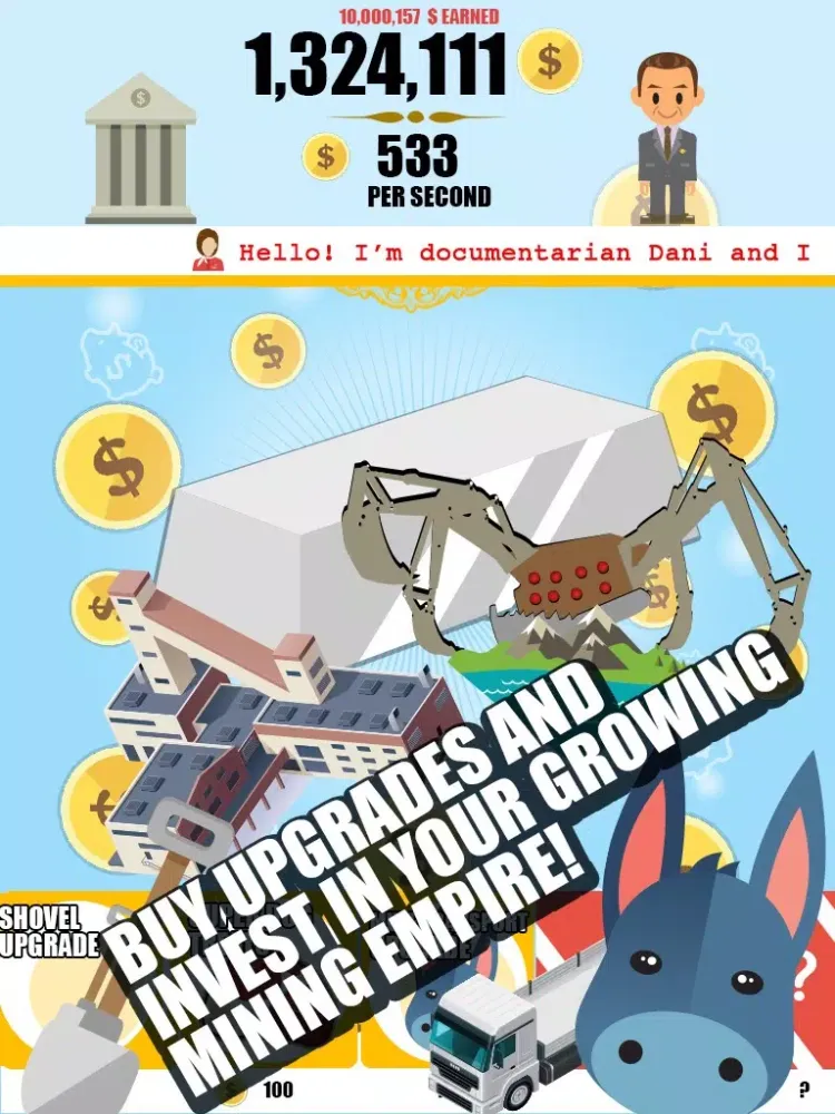 Captures d'écran de Platinum Miner: Idle Clicker iPad 
