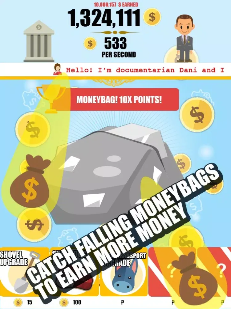 Captures d'écran de Platinum Miner: Idle Clicker iPad 