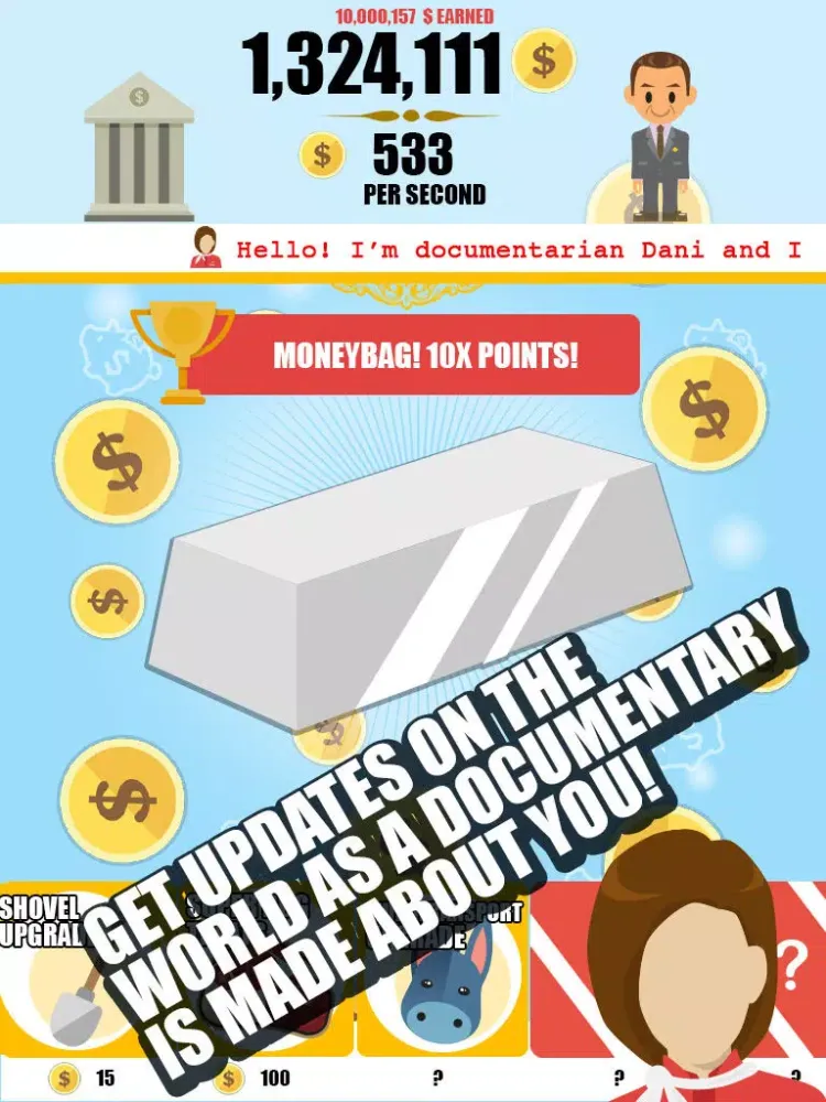Captures d'écran de Platinum Miner: Idle Clicker iPad 