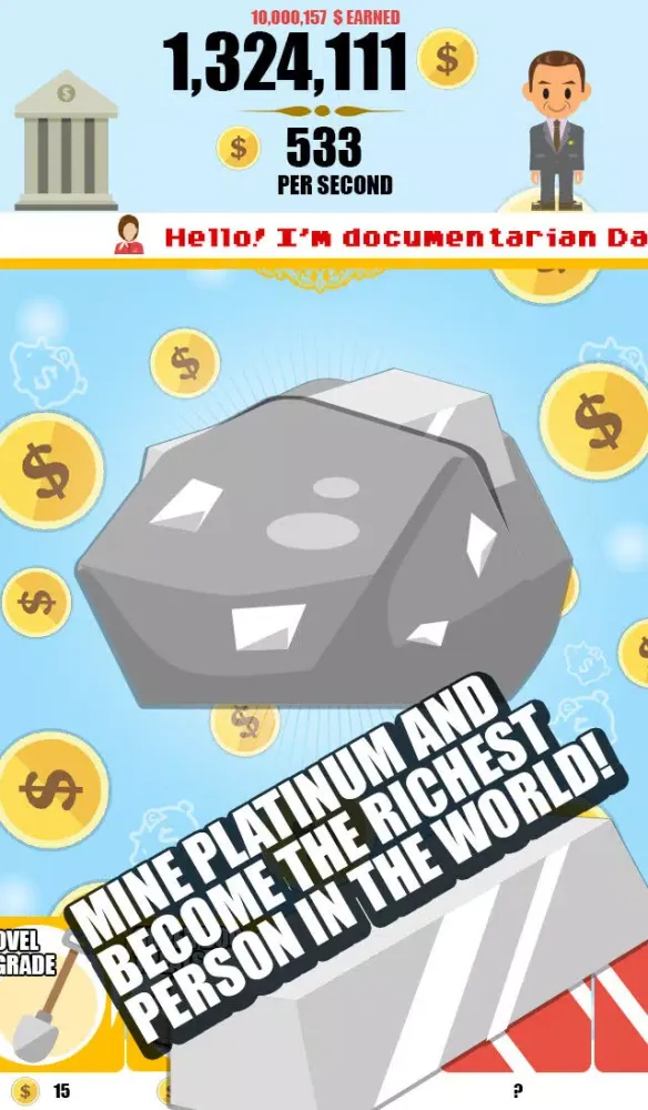 Captures d'écran de Platinum Miner: Idle Clicker
