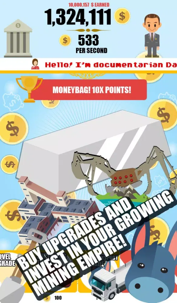 Captures d'écran de Platinum Miner: Idle Clicker