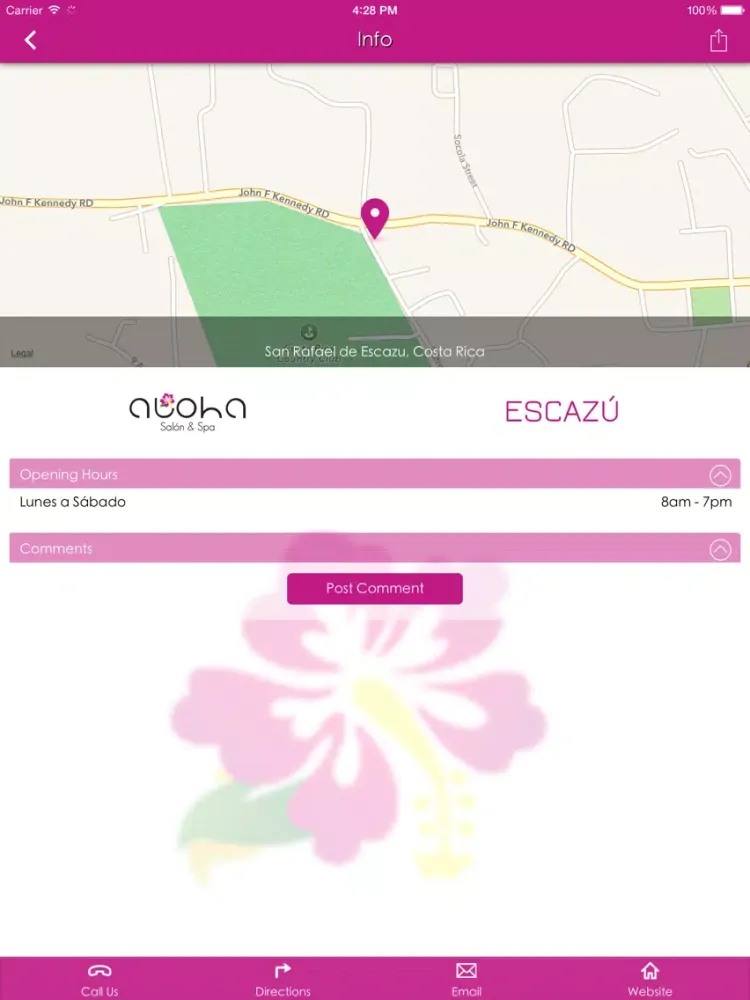 Capturas de pantalla de Aloha Salon & Spa iPad 