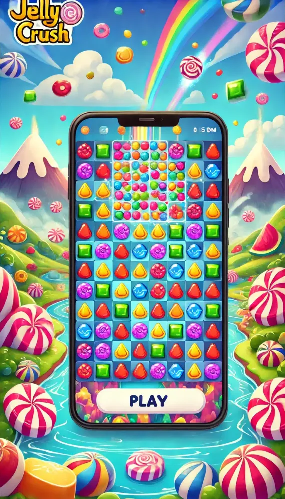 Captures d'écran de Jelly Crush - Match-3 Game