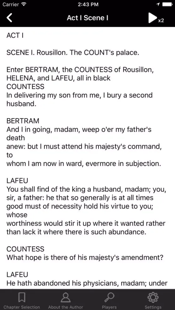 Capturas de pantalla de Shakespeare: All's Well That Ends Well